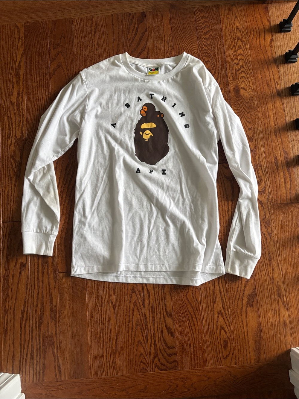 White Graphic Long-Sleeve Tee